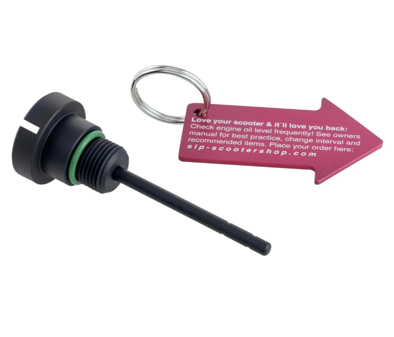 Tapón de llenado de aceite de motor para Vespa GTS Super 125cc 4T LC Euro 3 (09-16), negro mate