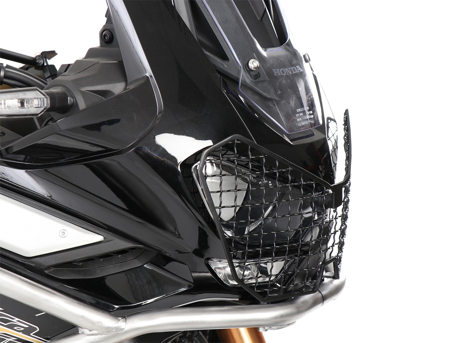 Protector de faros negro para Honda CRF 1100 Africa Twin Adventure Sports (20-23) Hepco & Becker