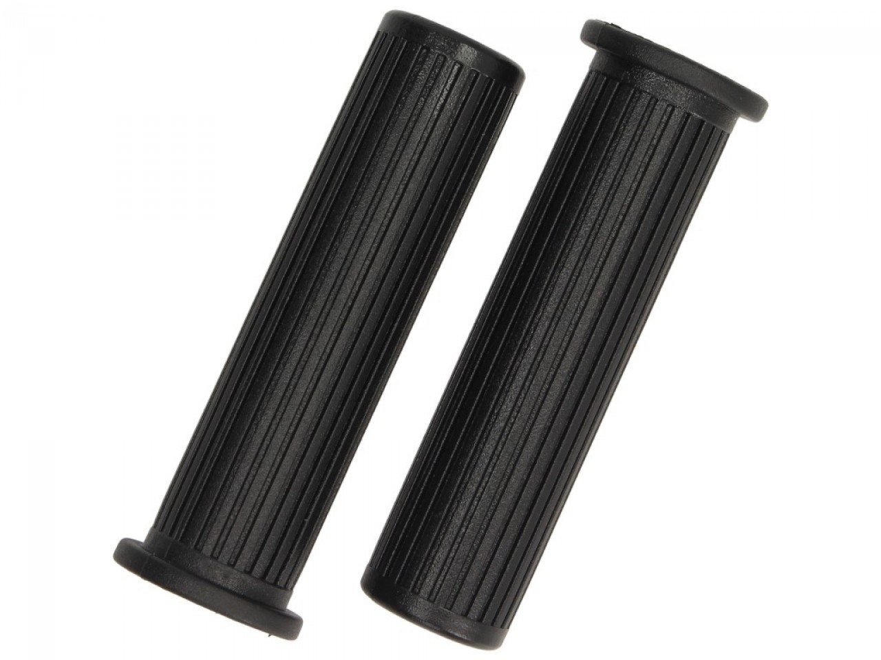 Juego de puños de goma para Vespa PX /80 / 125 / 200 - ariete Ø 22 mm, longitud: 135 mm, negro