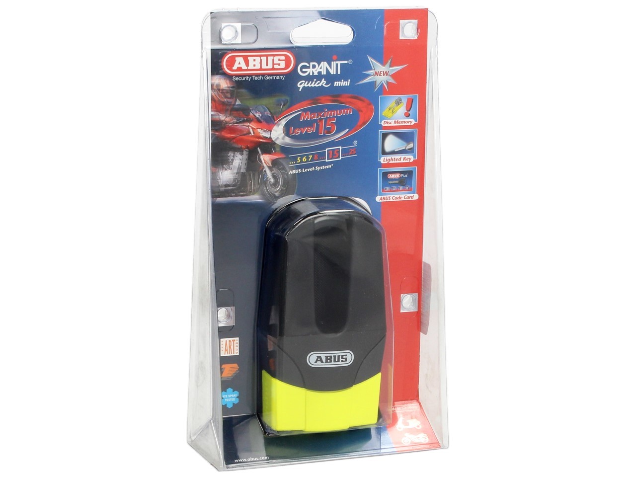 Bloqueo de disco de freno ABUS Granit Quick 37 Max / Mini