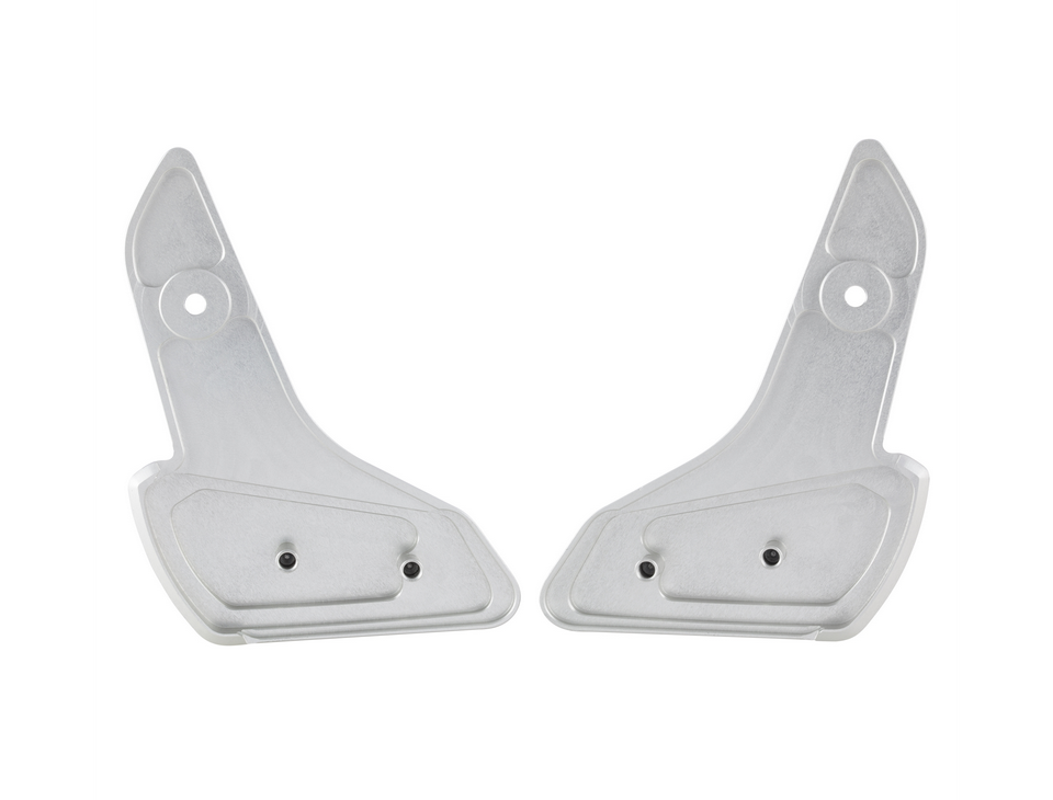 Estriberas derecha e izquierda para Vespa Primavera /Sprint 50-150ccm 2T/4T AC, plata mate