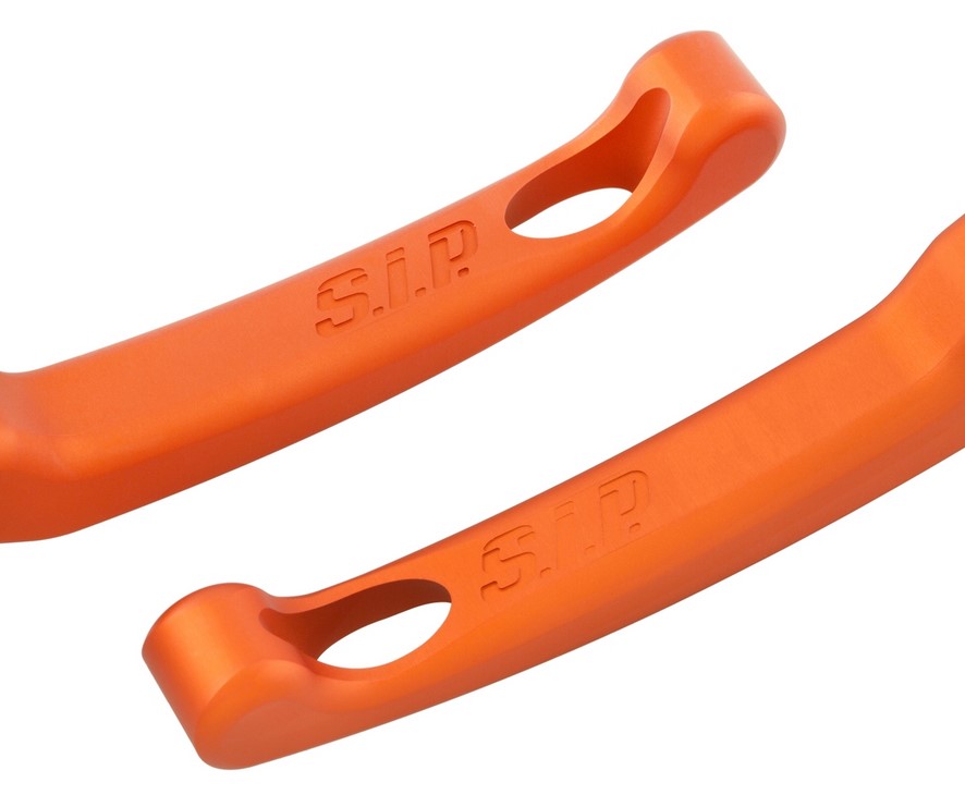 Juego de manetas de freno Sport Shorty para Vespa, derecha e izquierda, naranja mate