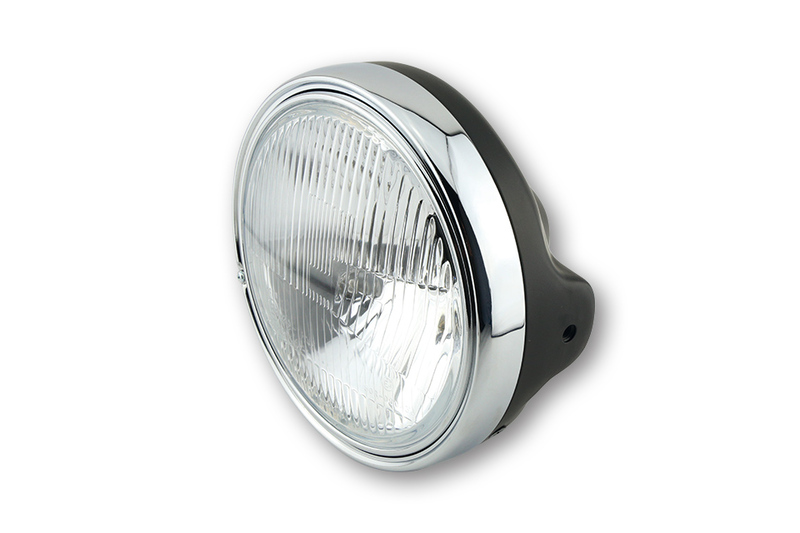 HIGHSIDER smart 7 pulgadas LTD faro negro H4 con cristal en relieve, homologado E (1ud.)