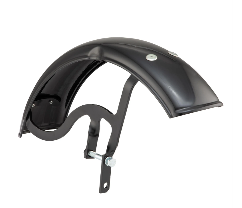 Guardabarros Garelli para Vespa PX 80-200ccm, metal, negro brillante
