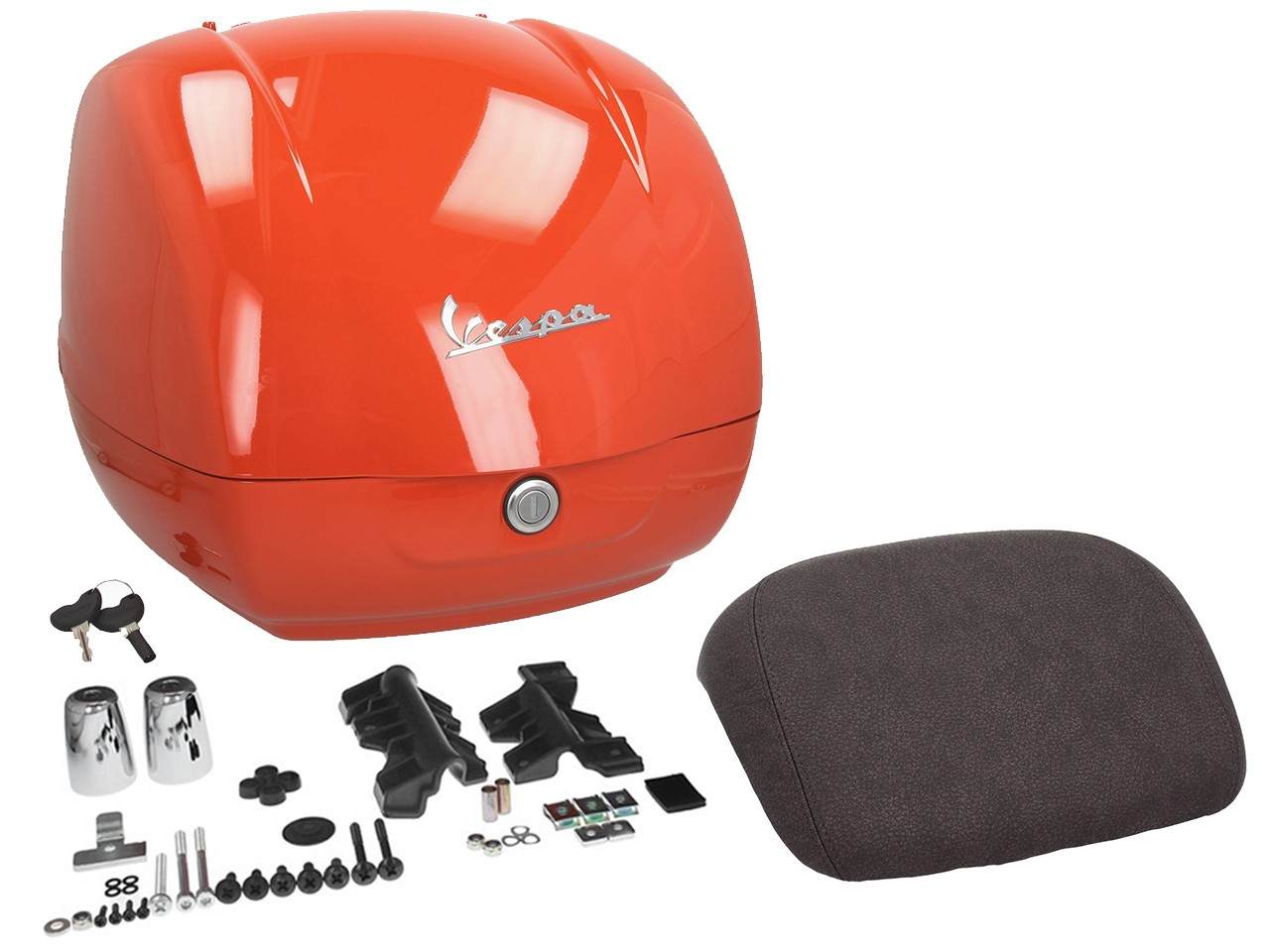 Topcase original para Vespa GTS - Naranja Impulsivo A11
