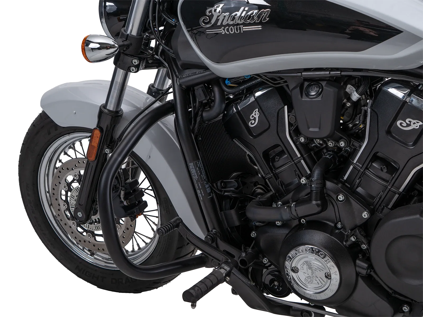 Protector de motor negro para Indian Scout Classic 1250 (25-) Hepco & Becker