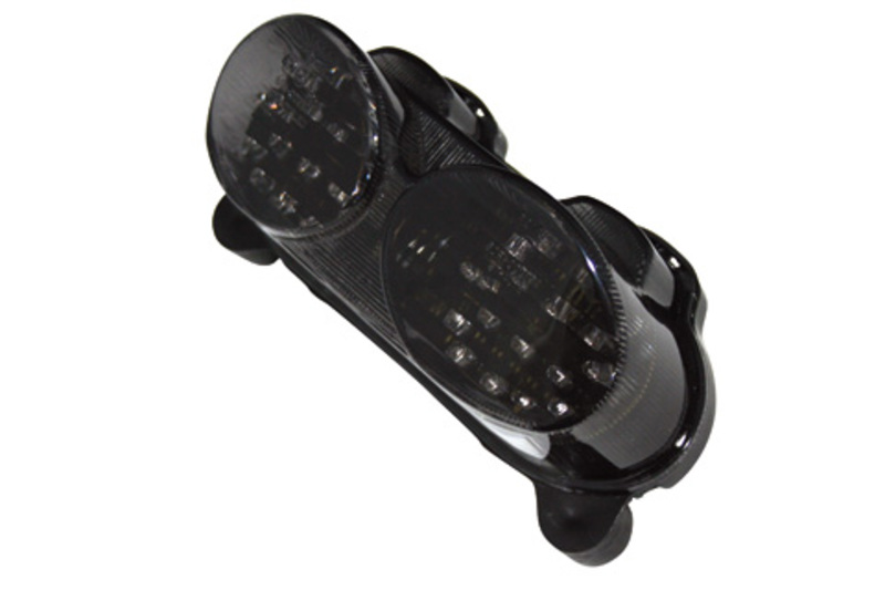 HIGHSIDER piloto trasero LED inteligente negro estilo Kawasaki, homologado E (1ud.)