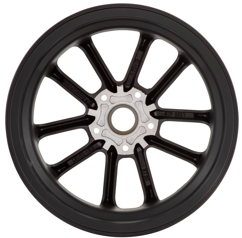 Llanta delantera/trasera 12" para Vespa GTS/GTS Super/GTV/GT 60/GT/GT L 125-300cc, negro/amarillo