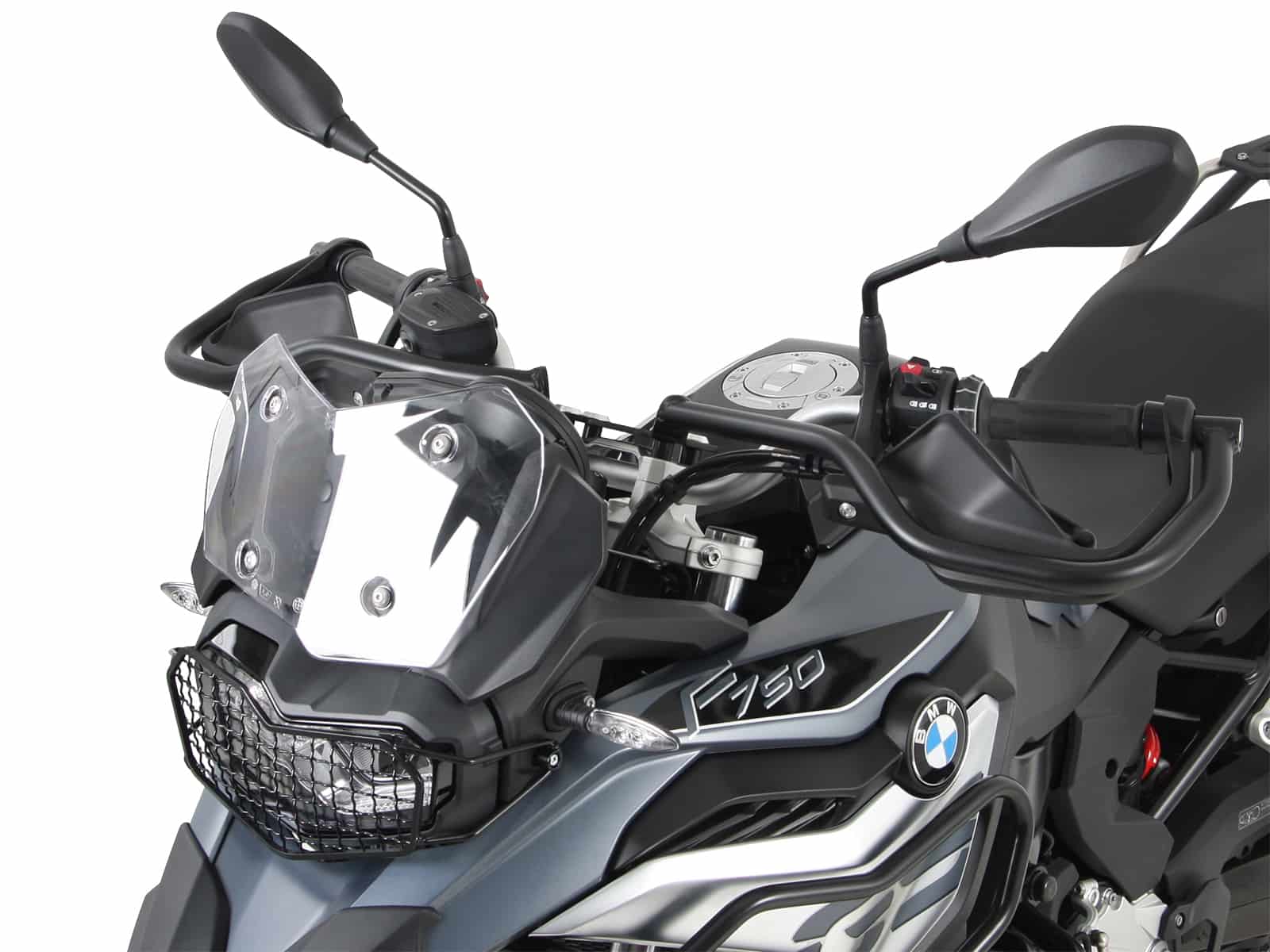 Barra de protección delantera negra para BMW F 750 GS Hepco & Becker