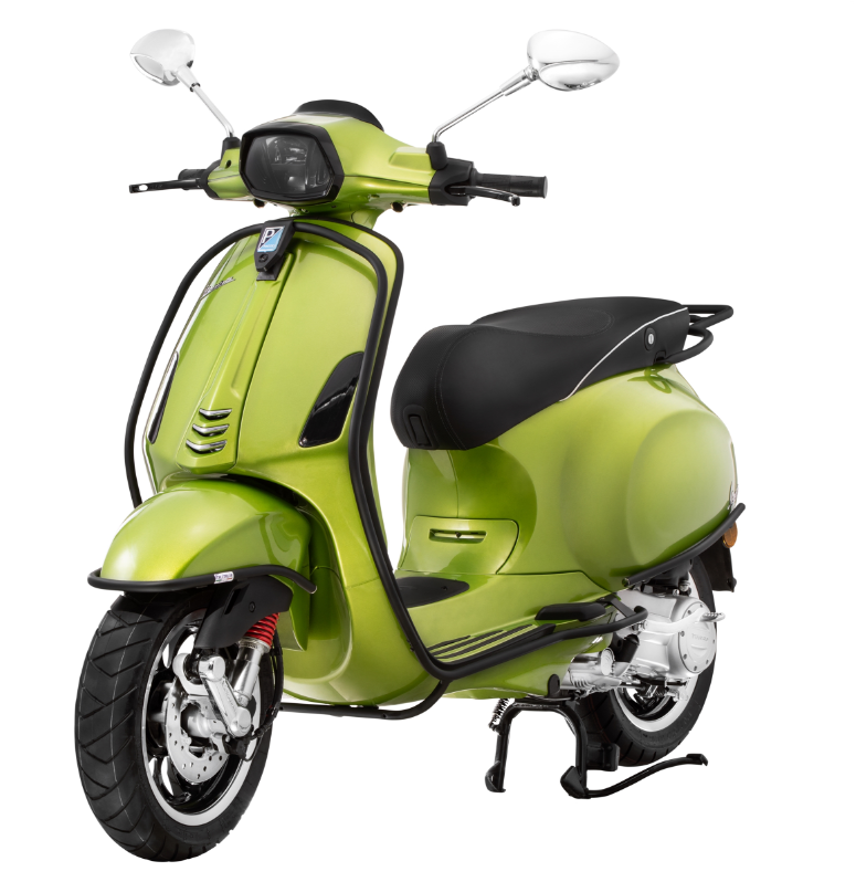 Guardabarros parachoques delantero para Vespa Primavera/Sprint/Elettrica 50-150ccm, negro mate
