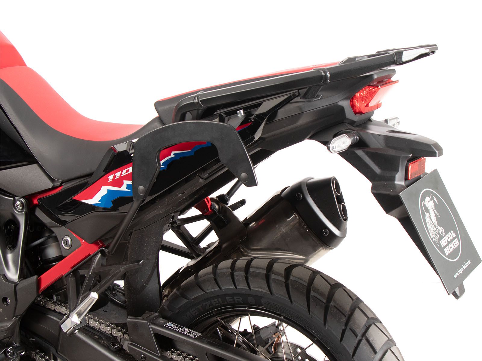 Soporte lateral C-Bow negro para Honda CRF 1100 Africa Twin Adventure Sports (24-) Hepco & Becker