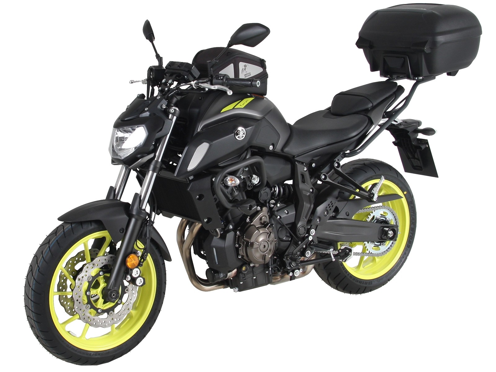 Alurack topcase carrier antracita para Yamaha MT-07 (Bj.18-) Hepco & Becker
