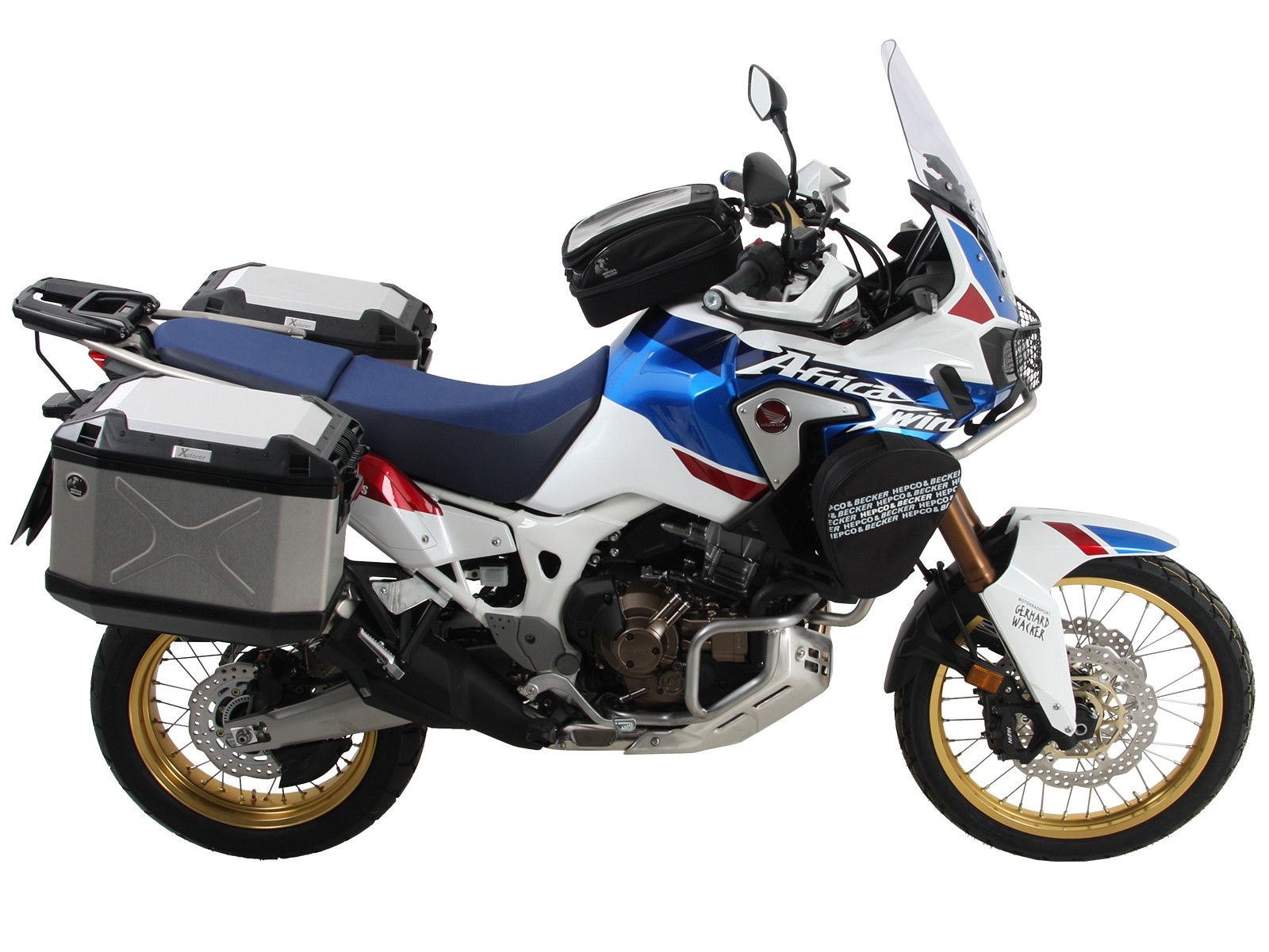 Portamaletas lateral fijo negro para Honda CRF 1000 Africa Twin (18-19) Hepco & Becker