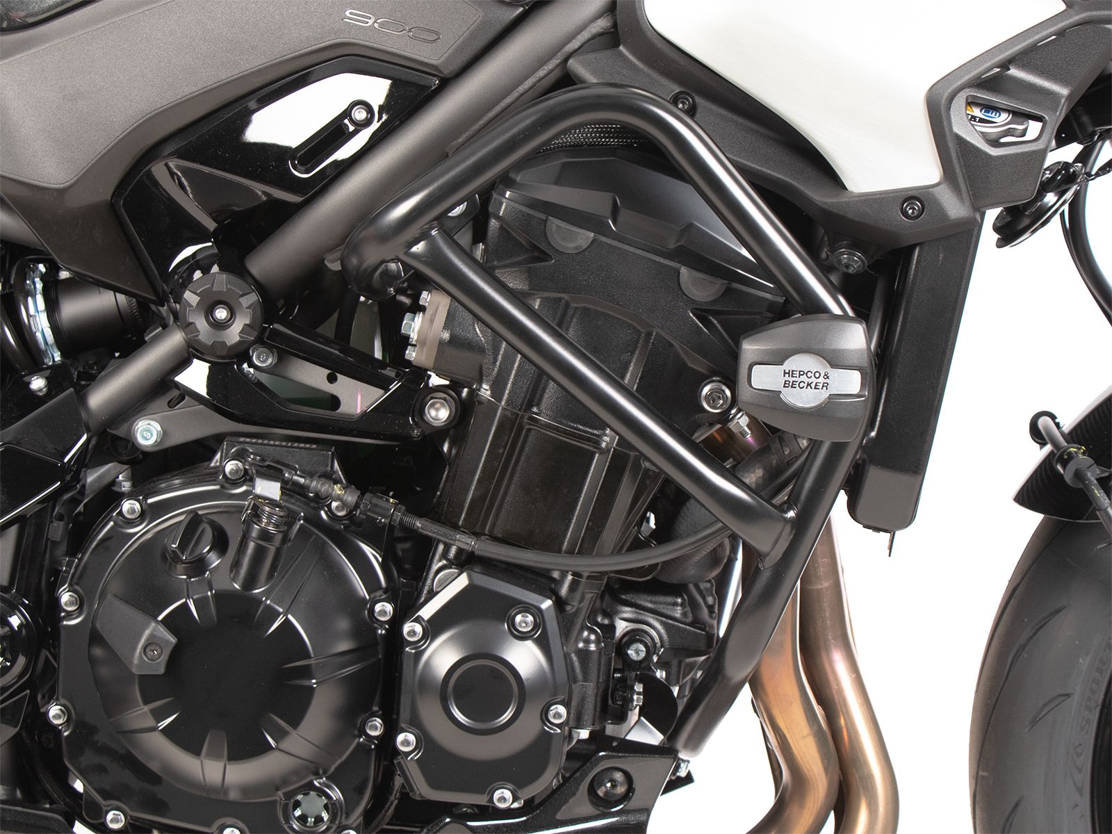 Protector de motor incl. almohadilla de protección para Kawasaki Z 900 /SE (25- ) Hepco & Becker