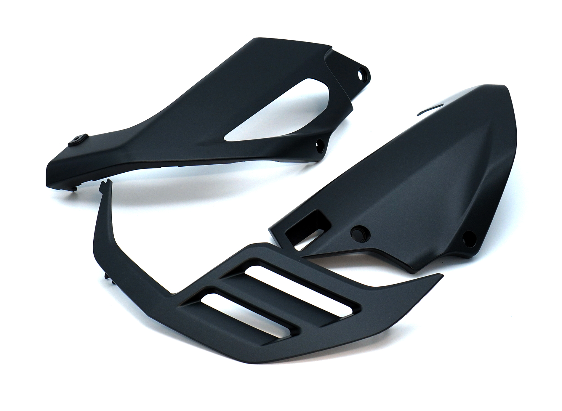 Spoiler de proa negro para Honda CB650R (Bj.19-)