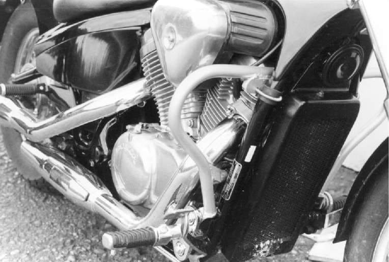 Protector de motor cromado para Honda VT 600 C (88-00) Hepco & Becker