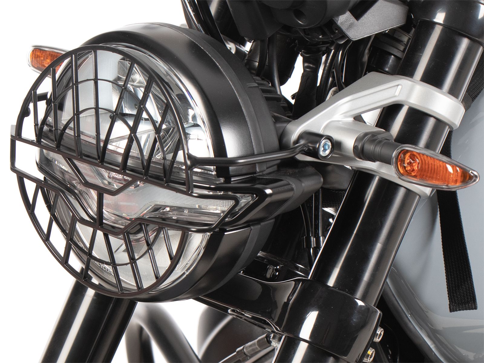 Protector de faros negro para Moto Guzzi V7 850 Stone (25- ) Hepco & Becker