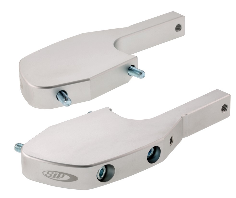 Adaptador de reposapiés para Vespa GTS/GTS Super/GTV/GT 60/GT/GT L 125-300ccm, plata mate