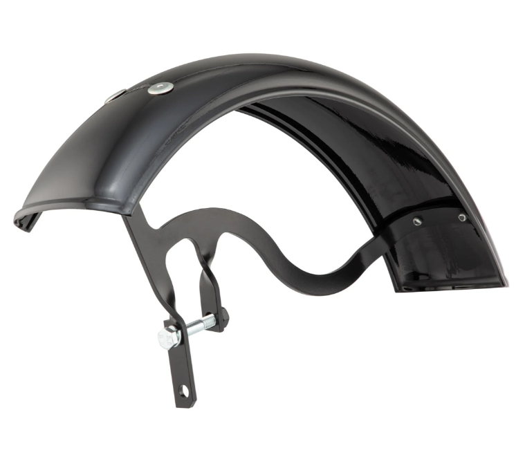 Guardabarros Garelli para Vespa PX 80-200ccm, metal, negro brillante