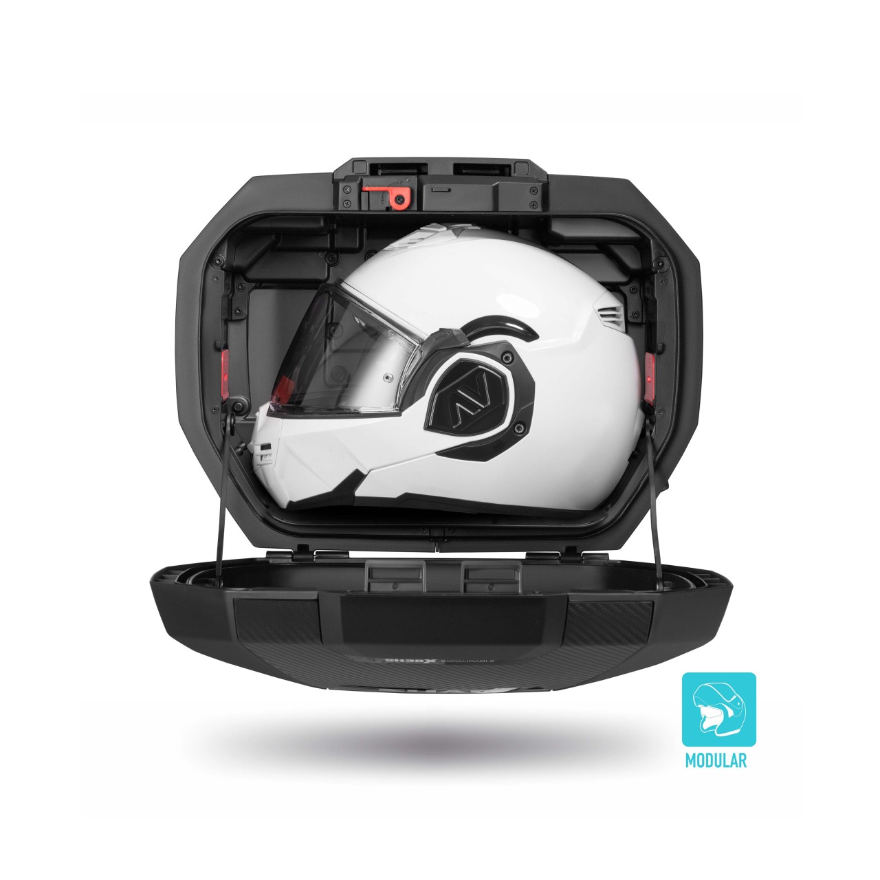 Juego de maletas laterales Shad SH38X ampliables, negro/aluminio, 38 l
