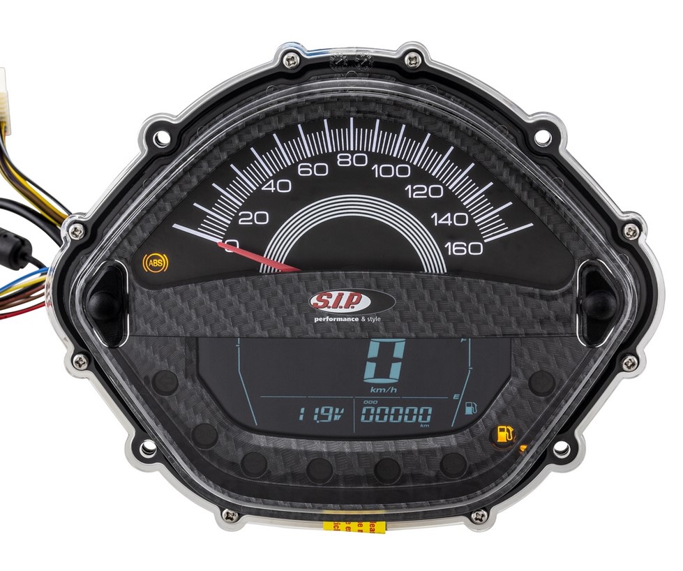 Cuentavueltas/cuentakilómetros para Vespa GT/GT L 125/200cc/ GTS 125cc, aspecto de carbono