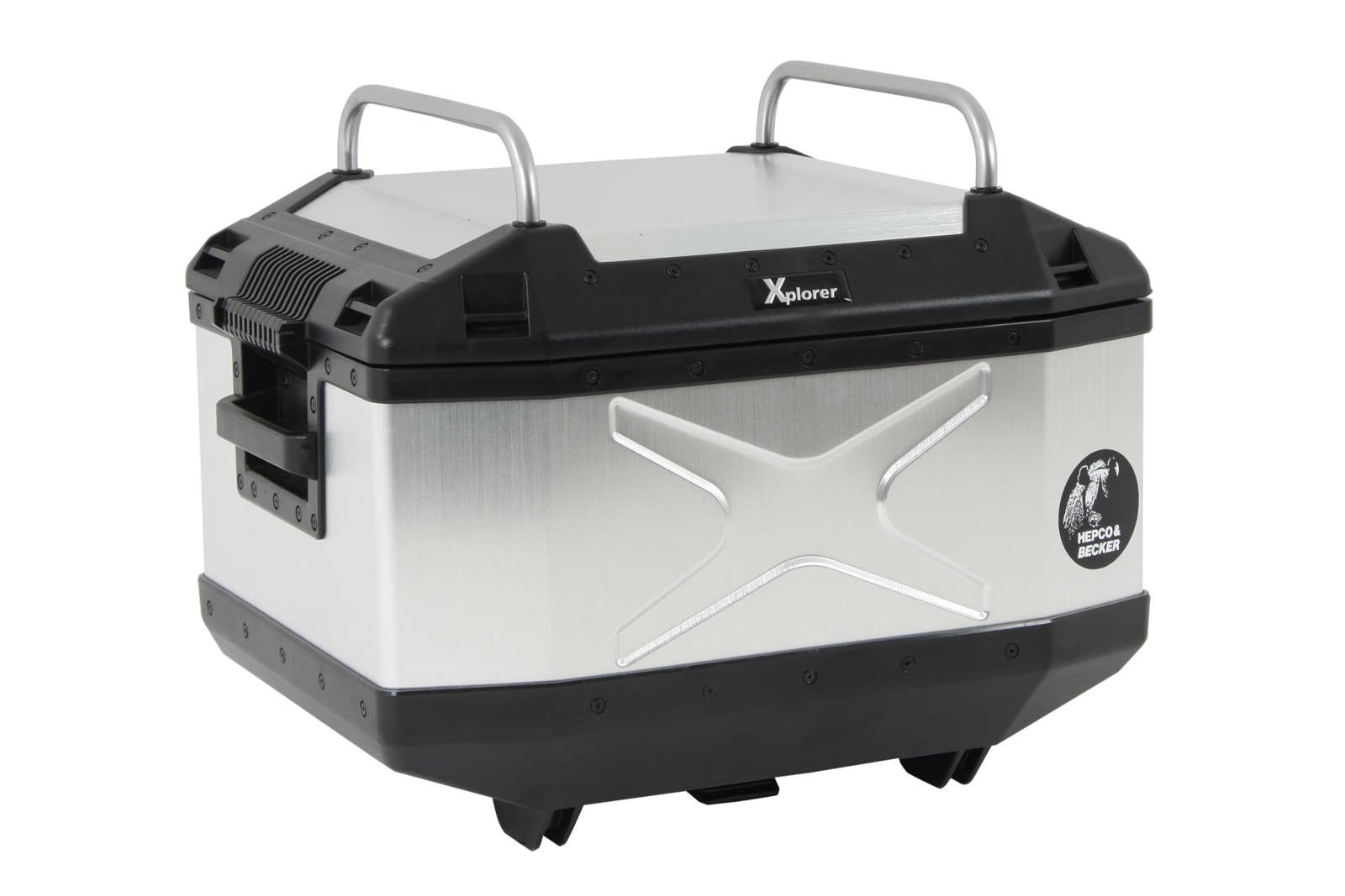 Barandilla plateada para Xplorer Topcase 45 incl. material de fijación Hepco & Becker