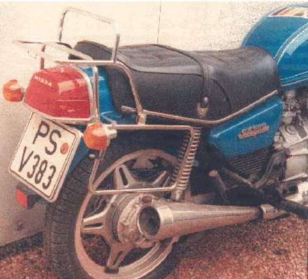Portaequipajes superior y portaequipajes lateral tubulares para Honda CX 500 A/B/SC (78-85)