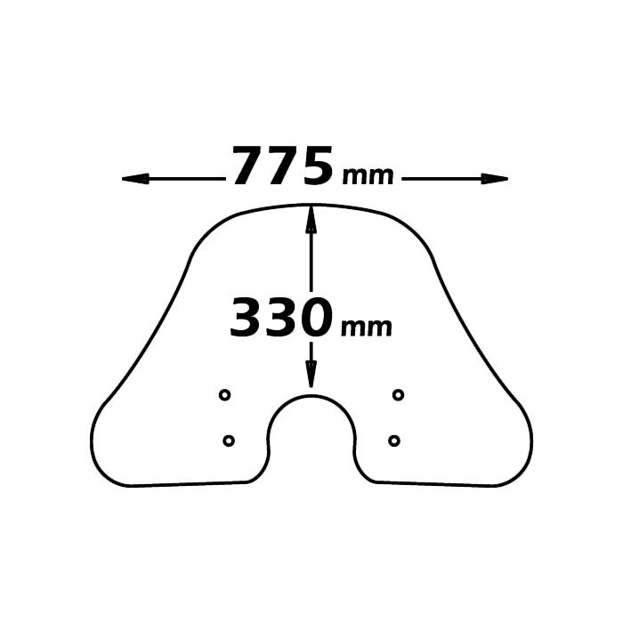 Parabrisas transparente de verano para Vespa LX - Isotta