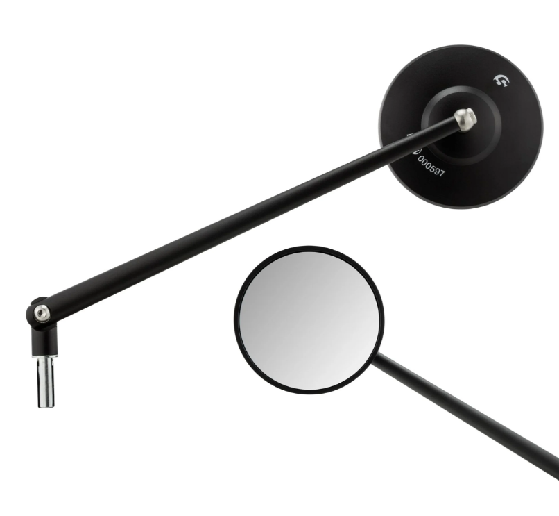 Retrovisor estándar izquierdo o derecho para Vespa PX 125-200ccm, negro mate