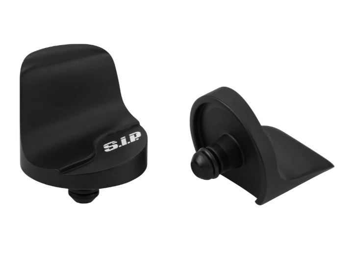 Tapa del orificio del espejo izquierda y derecha para Vespa Primavera/Sprint/Elettrica 50-150cc, negro mate