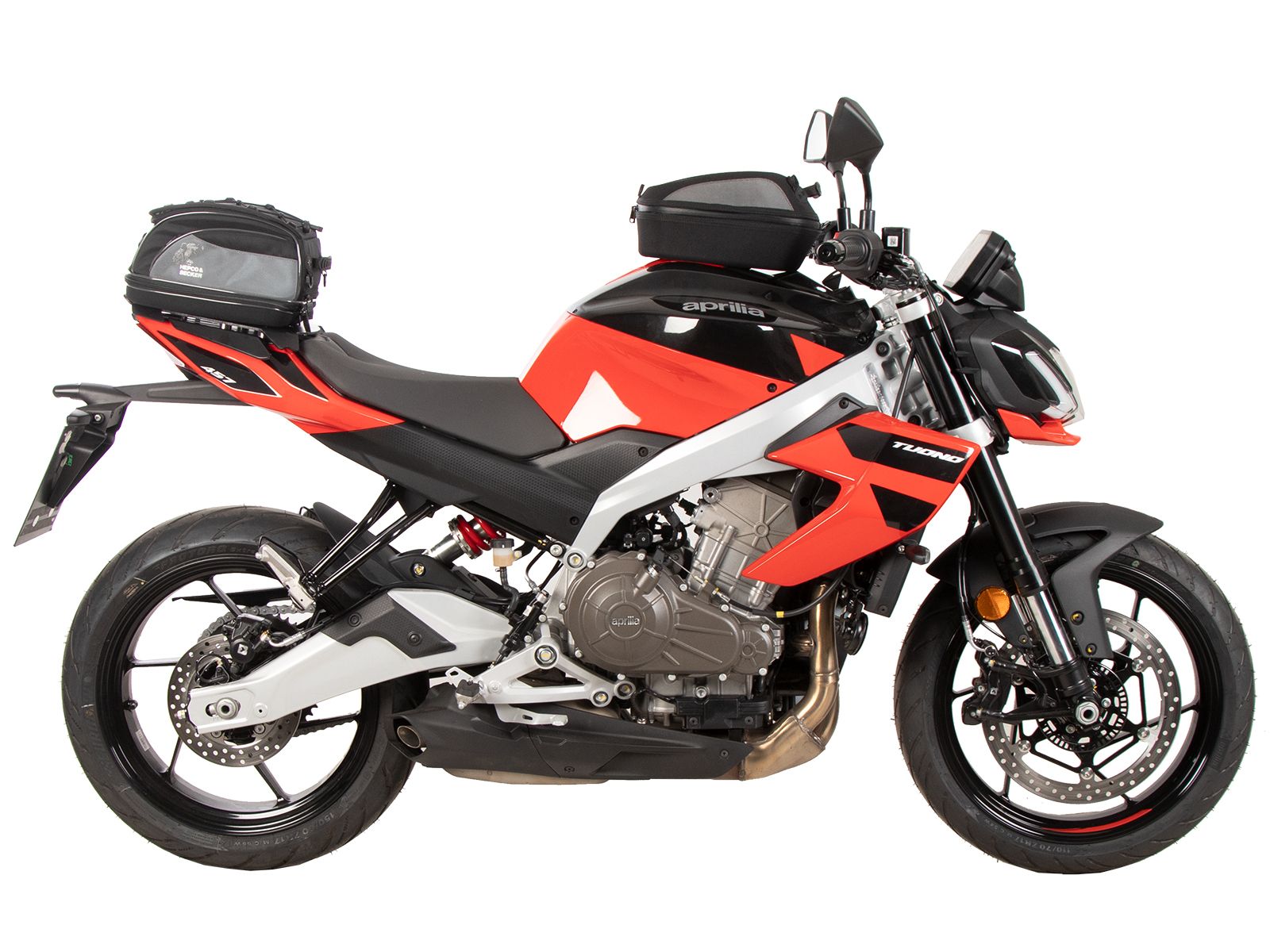 Portaequipajes deportivo fijo negro para Aprilia Tuono 457 (25- ) Hepco & Becker