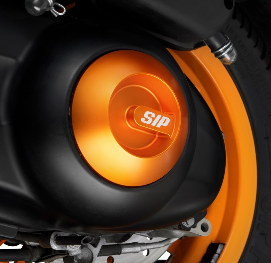 Tapa vario para Vespa, naranja mate