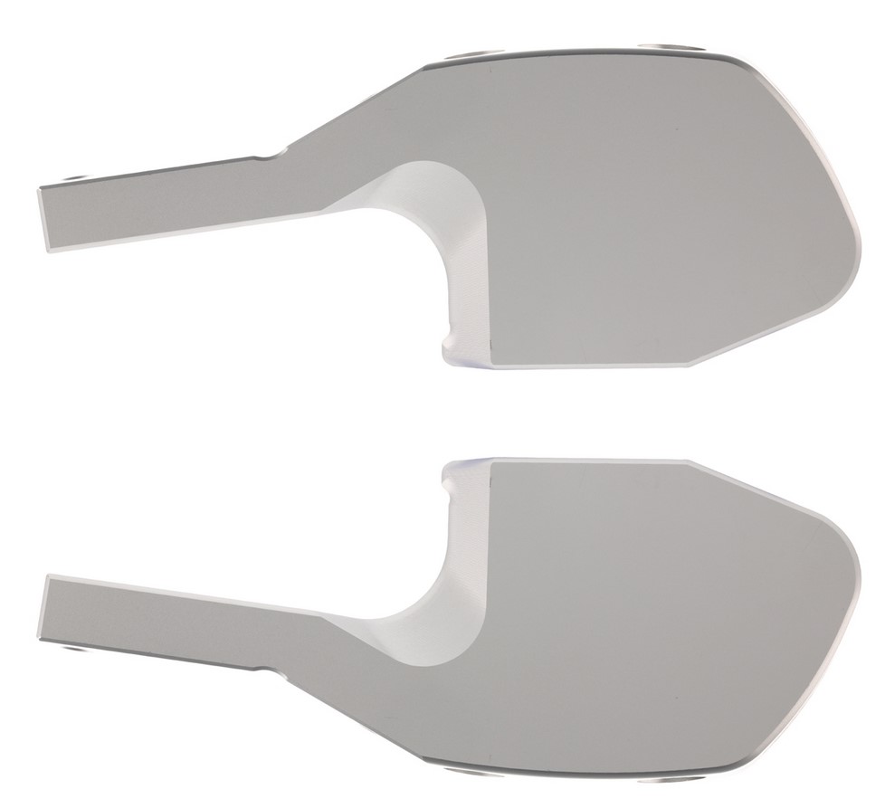 Adaptador de reposapiés para Vespa GTS/GTS Super/GTV/GT 60/GT/GT L 125-300ccm, plata mate