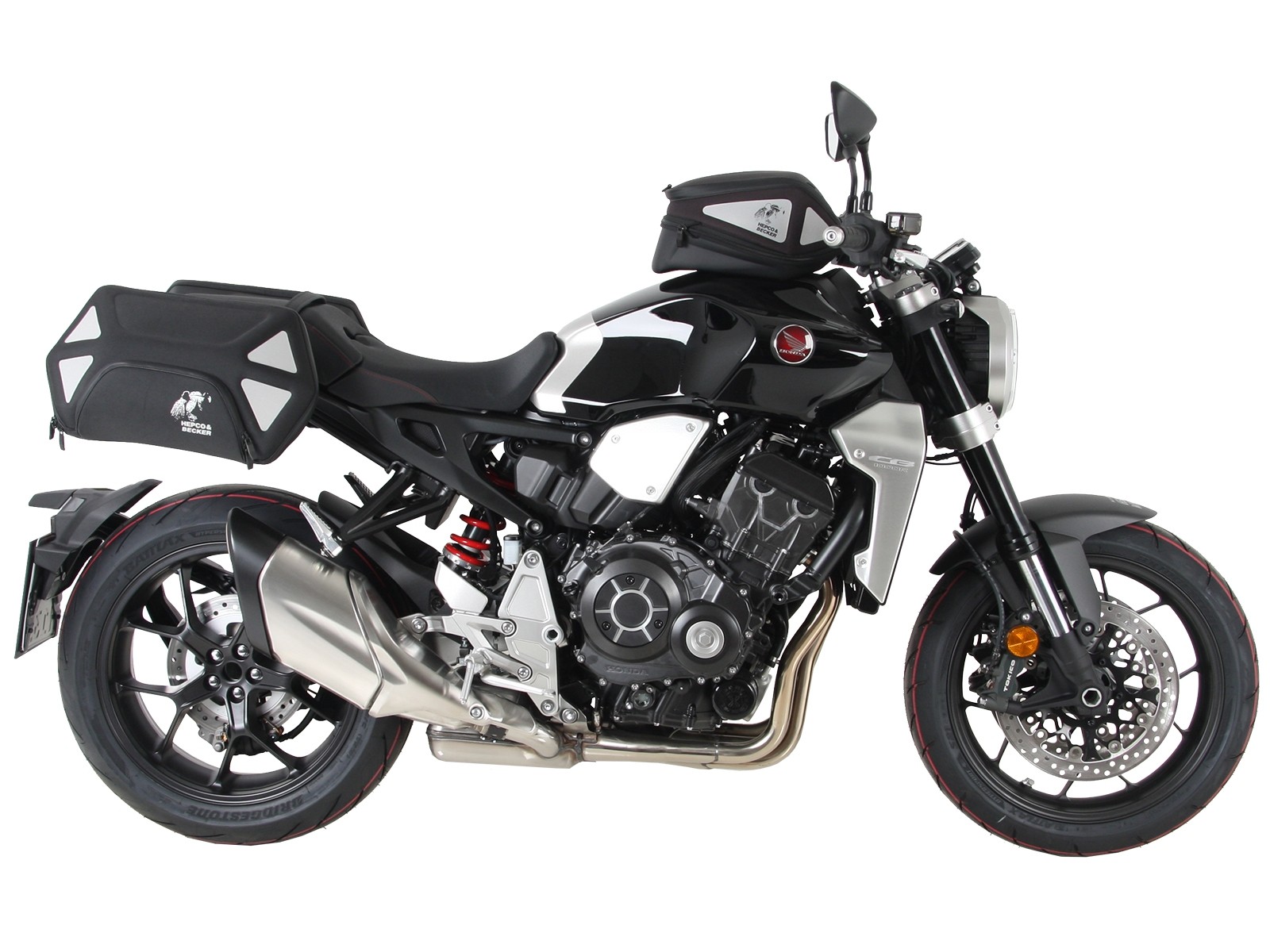 Soporte lateral C-Bow negro para Honda CB 1000 R (18-20) Hepco & Becker