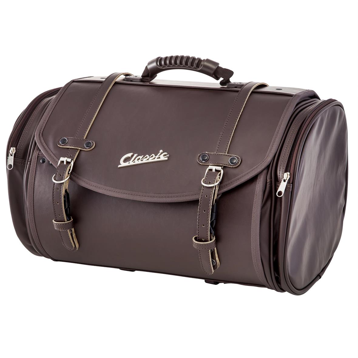 Bolsa grande "Classic" para portaequipajes de Vespa - marrón oscuro, polipiel