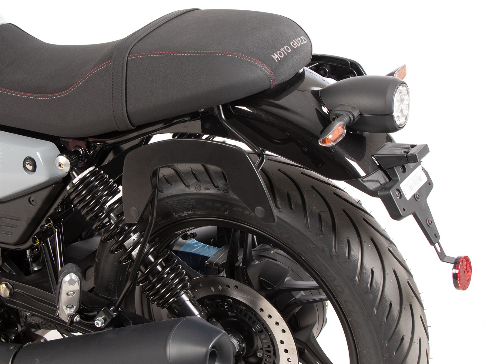 Soporte lateral C-Bow negro para Moto Guzzi V7 850 Special (25- ) Hepco & Becker