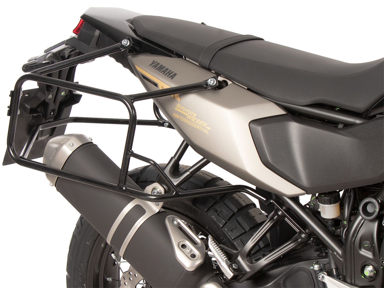Portamaletas lateral fijo negro para Yamaha Ténéré 700 (25-) Hepco & Becker