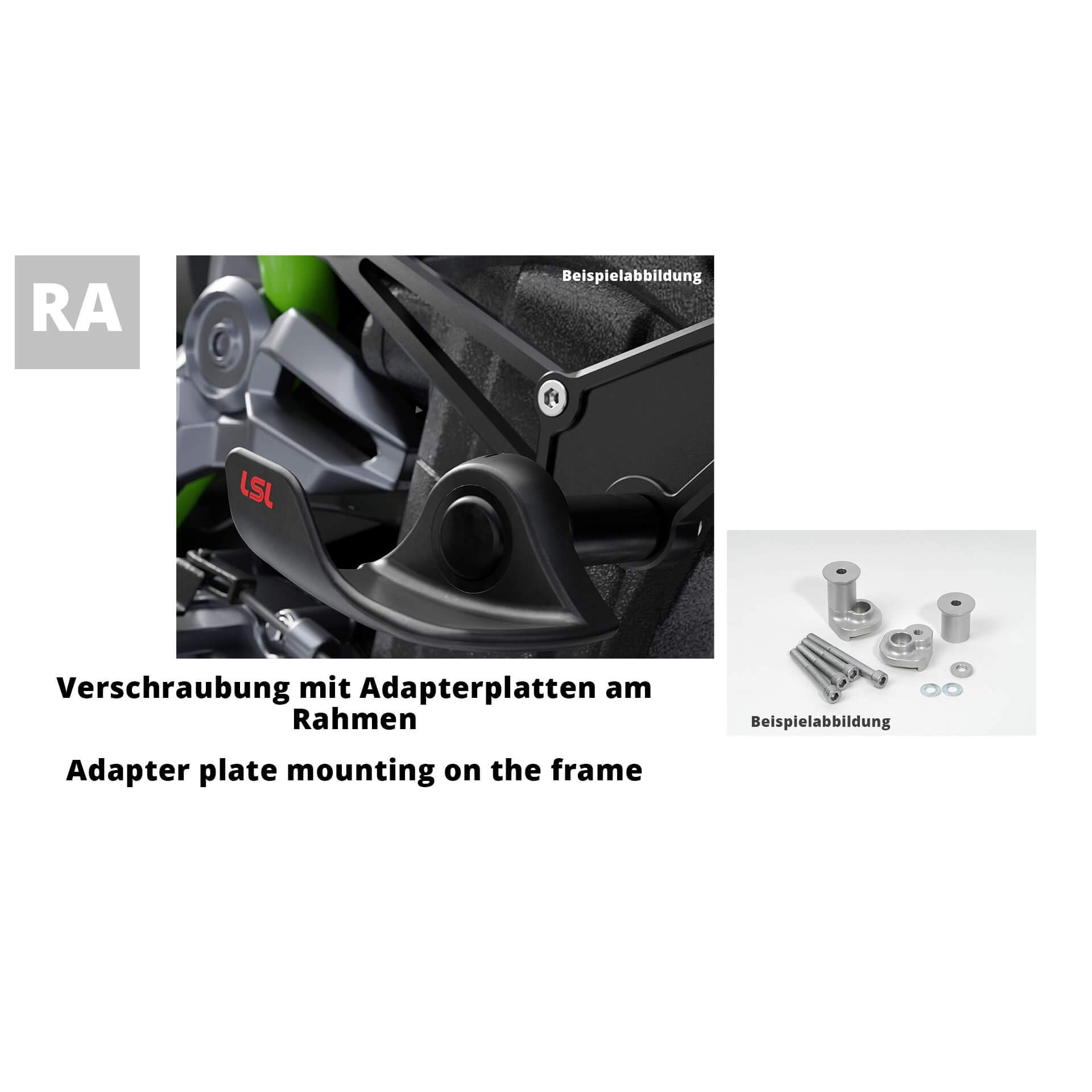 LSL SlideWing Befestigungskit für Kawasaki ZZR1400,  -2011