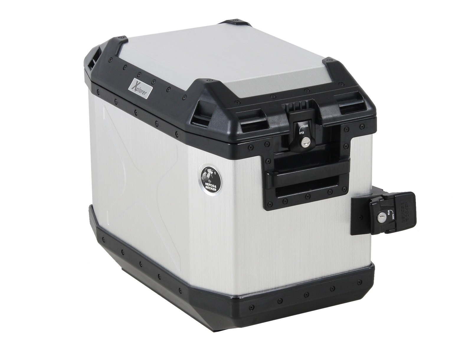 Maleta lateral Alu Xplorer 40 plata Hepco & Becker
