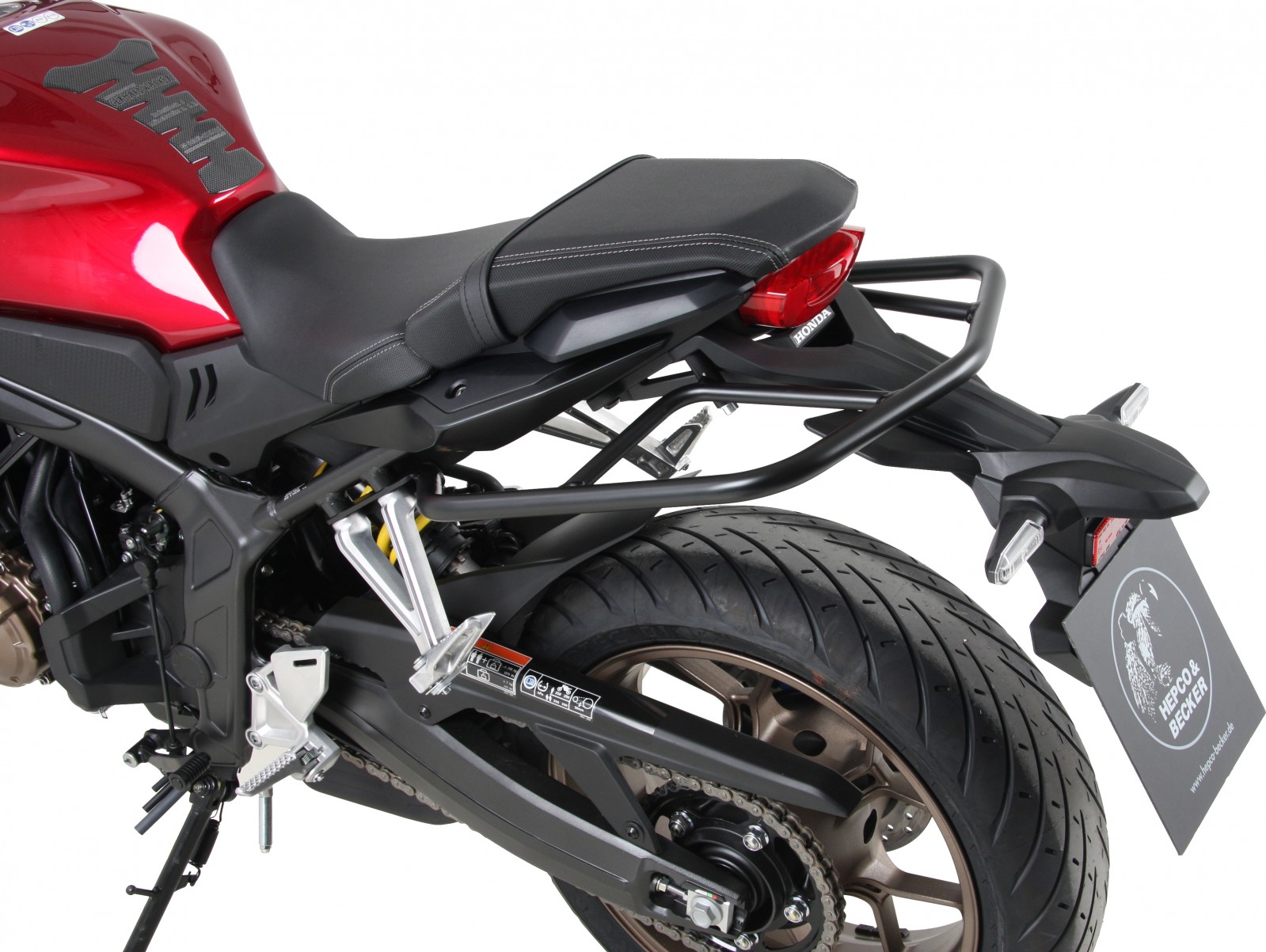 Barra de protección trasera negra para Honda CB 650 R (19-20) Hepco & Becker