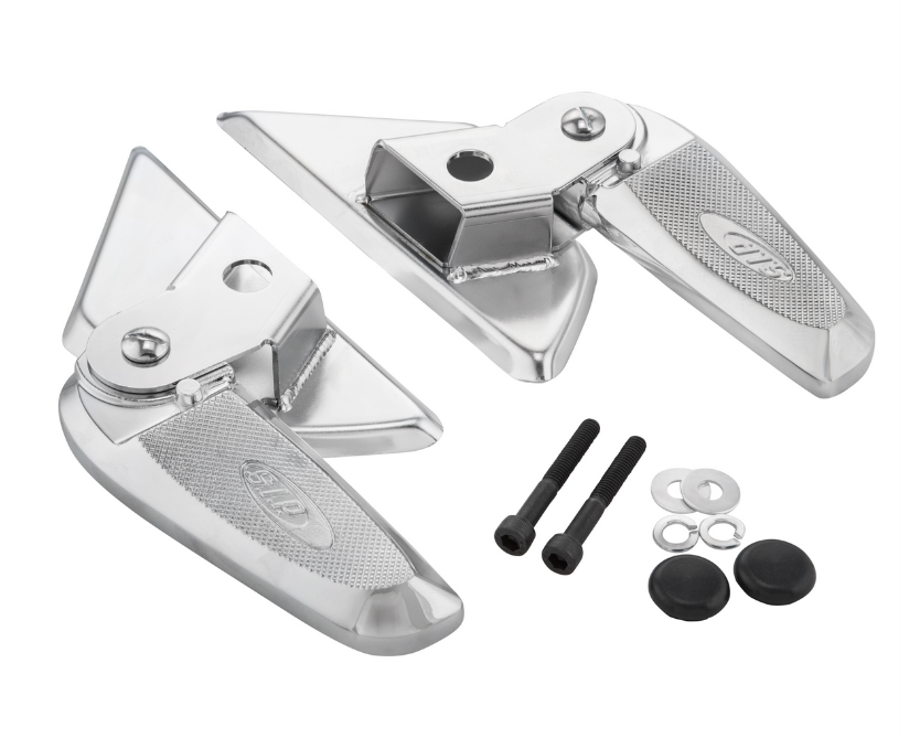 Estriberas derecha e izquierda para Vespa LX /LXV /S 50-150ccm, cromo/cromo