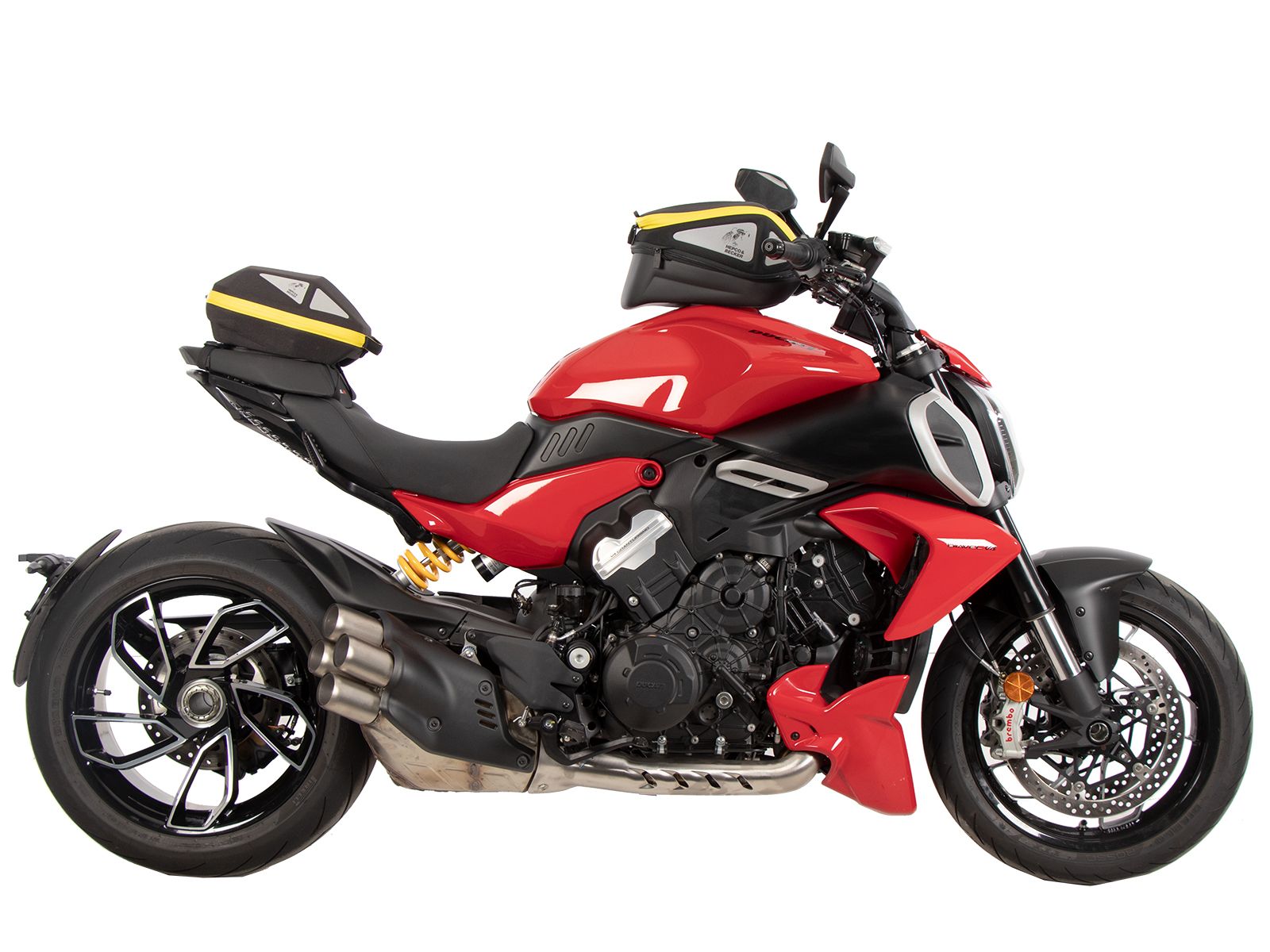 Anillo básico del depósito incl. unidad de cierre de la bolsa del depósito para Ducati Diavel V4 (23-) Hepco & Becker