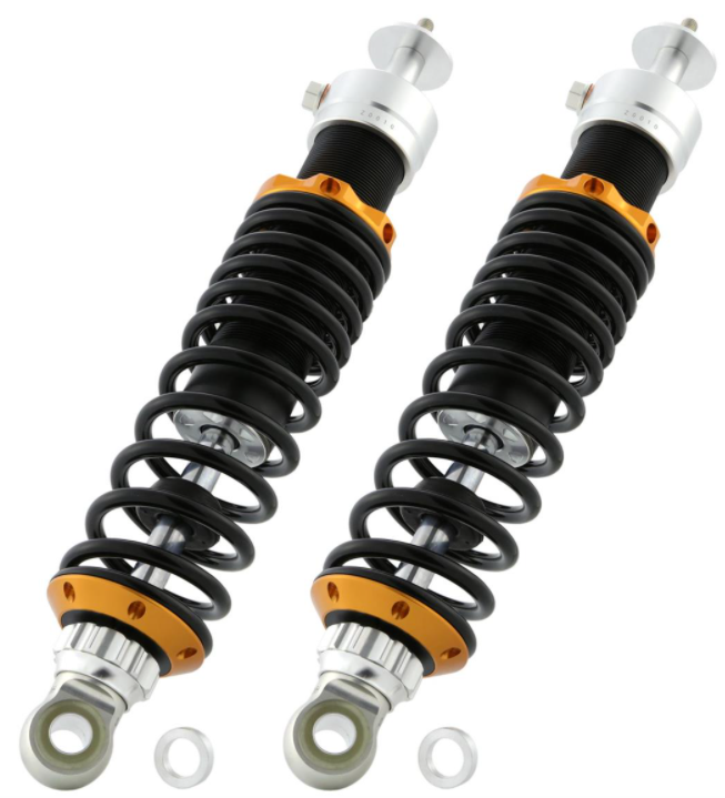 Amortiguador trasero para Vespa GTS/GTS Super/GTV/GT 60/GT/GT L, plata/naranja