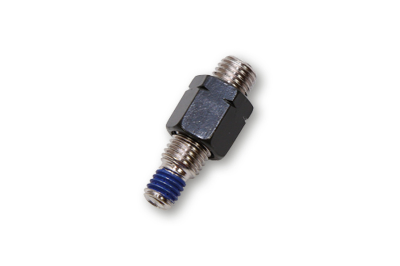HIGHSIDER adaptador espejo pro negro M10 x 1,25 rosca izquierda a M8