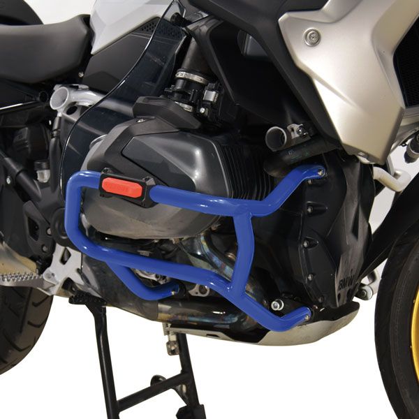 Barra protectora inferior para BMW R 1250 GS, acero, azul