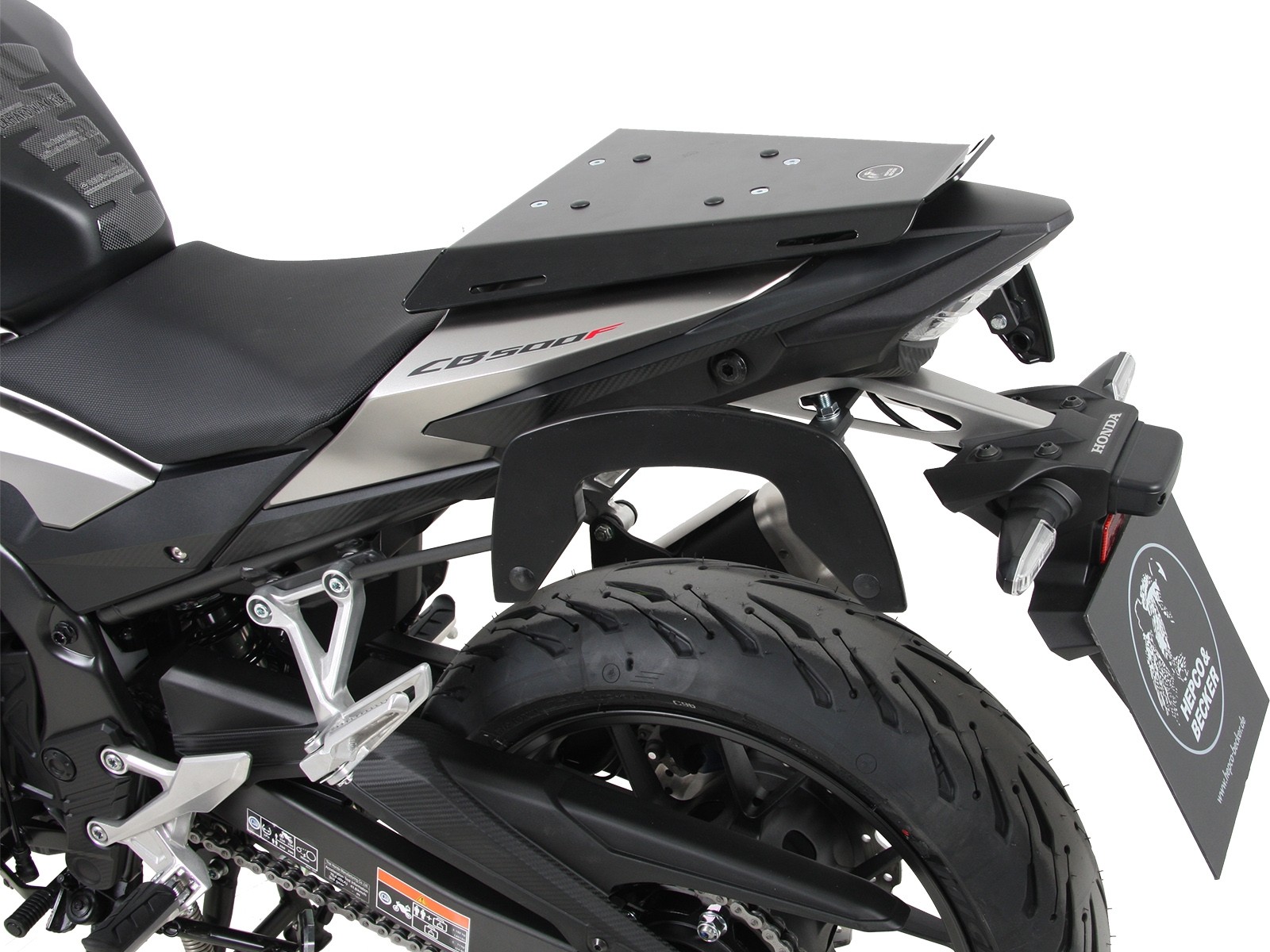 Portaequipajes deportivo negro para Honda CB 500 F (19-23) Hepco & Becker