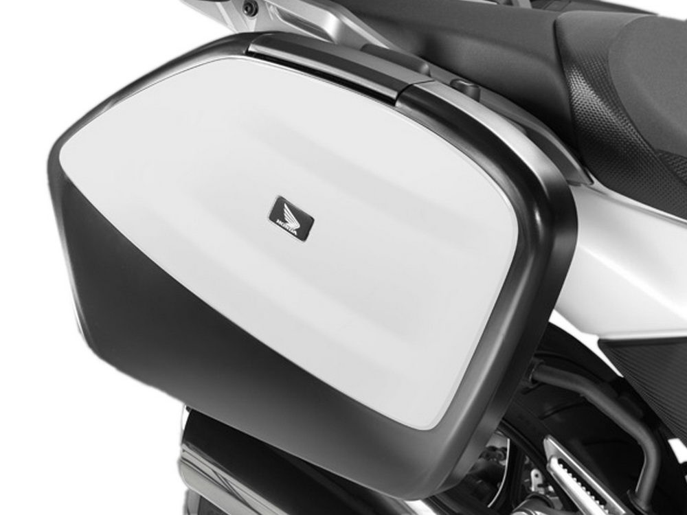Juego de embellecedores de maletas originales Honda CTX700N Blanco Perlado sin decoloración NH341