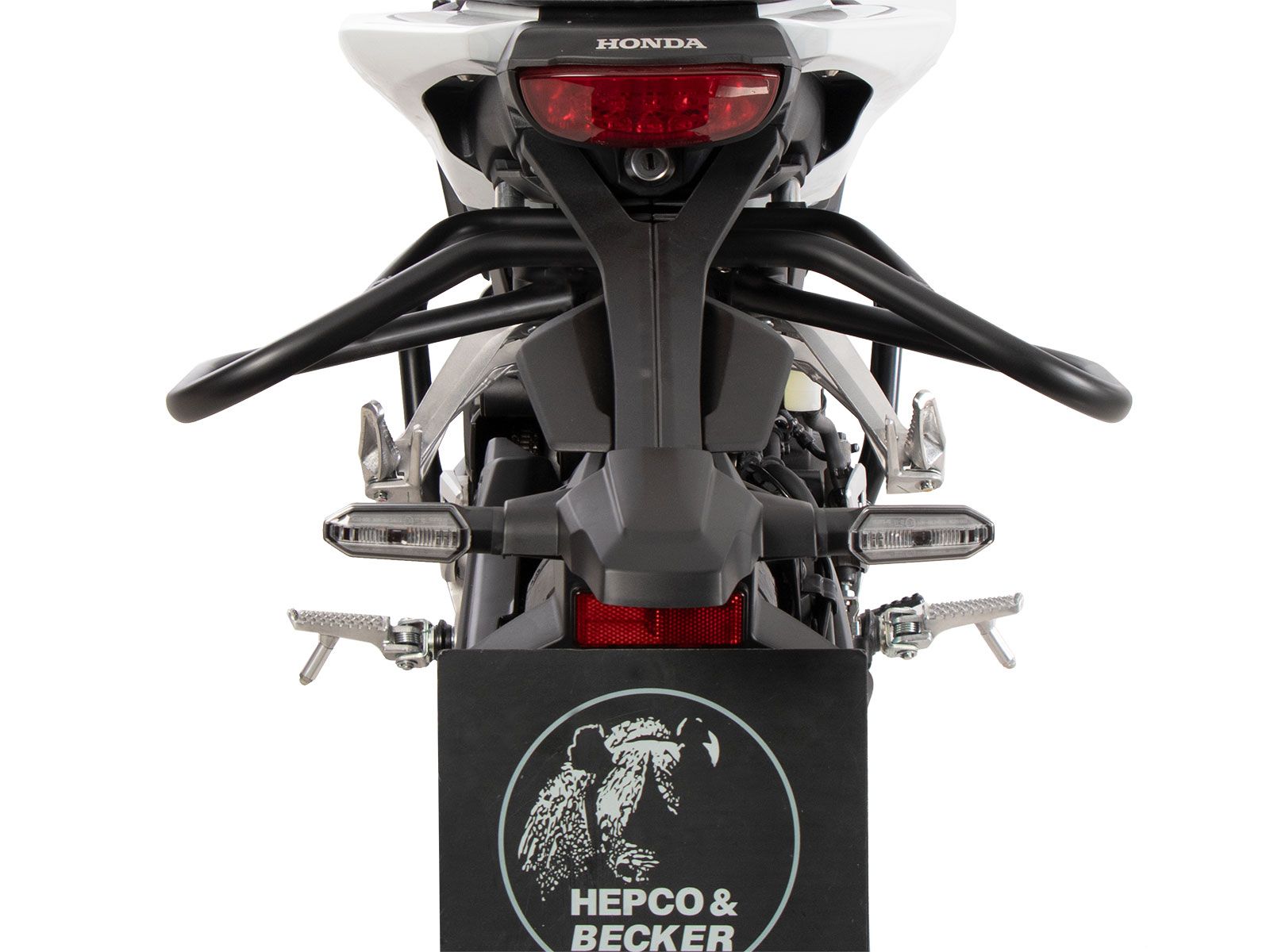 Barra de protección trasera negra para Honda CB 125 R (18-24) Hepco & Becker