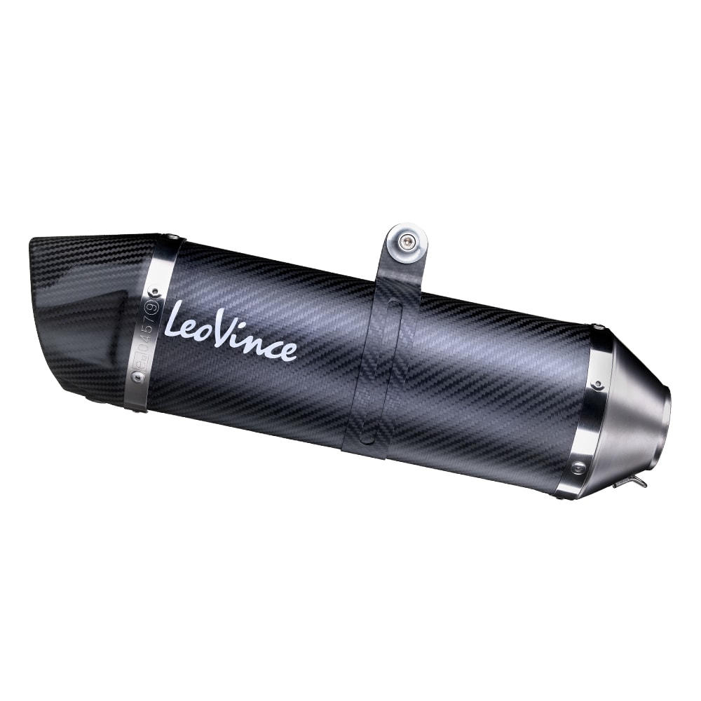 Sistema de escape LeoVince SBK LV One Evo 2, carbono, sistema completo para Yamaha MT-03 / YZF-R3
