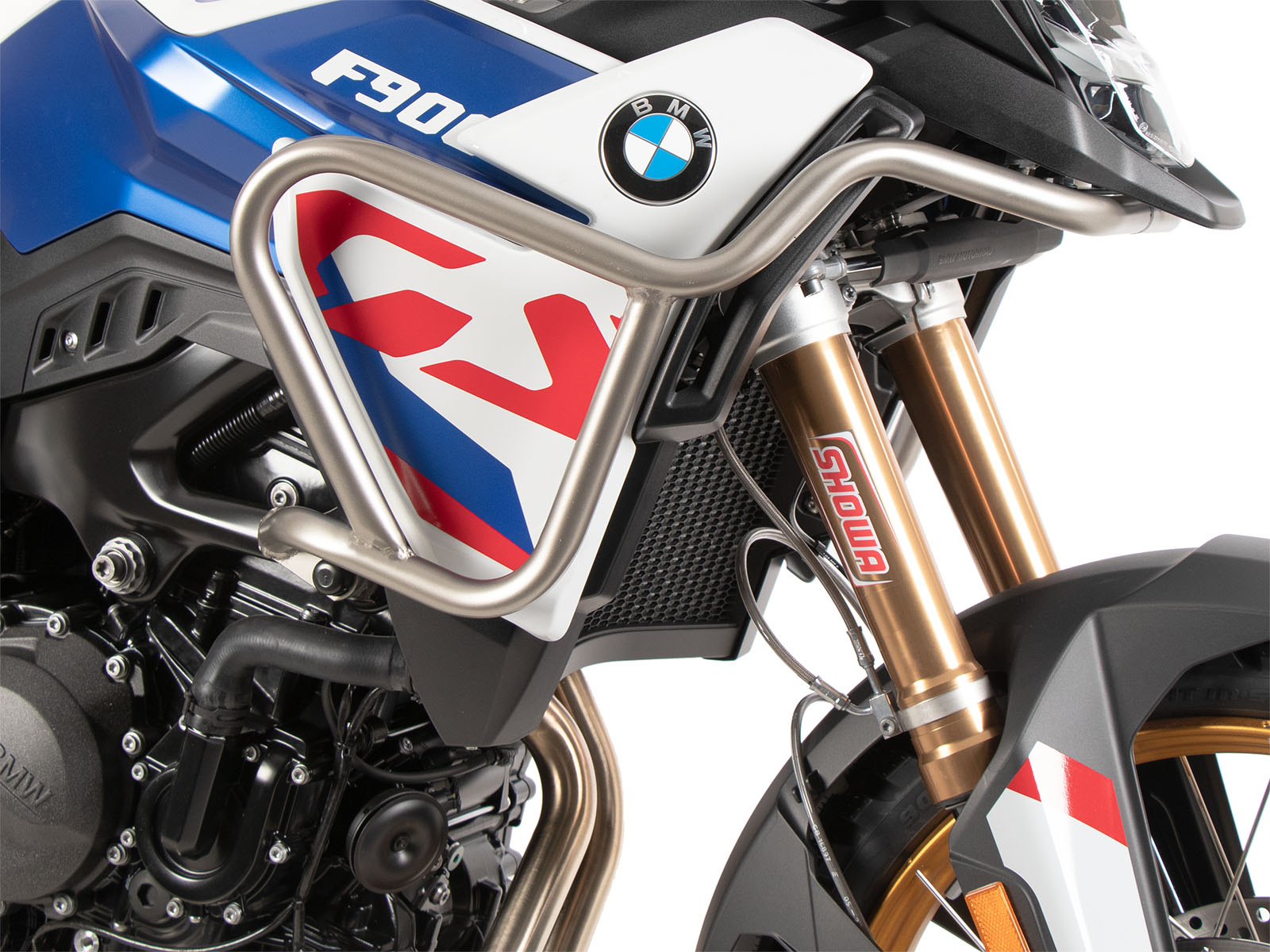 Protector de depósito de acero inoxidable para BMW F 900 GS (24-) Hepco & Becker